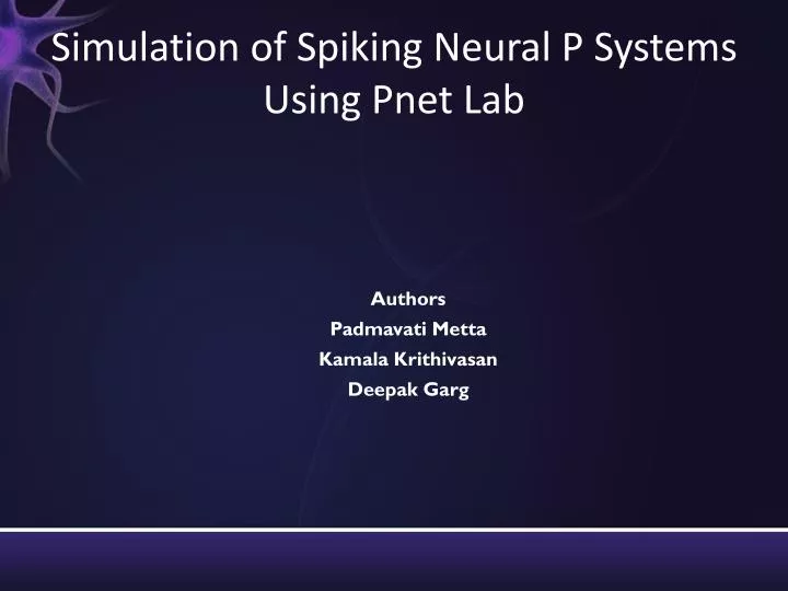 simulation of spiking neural p systems using pnet lab