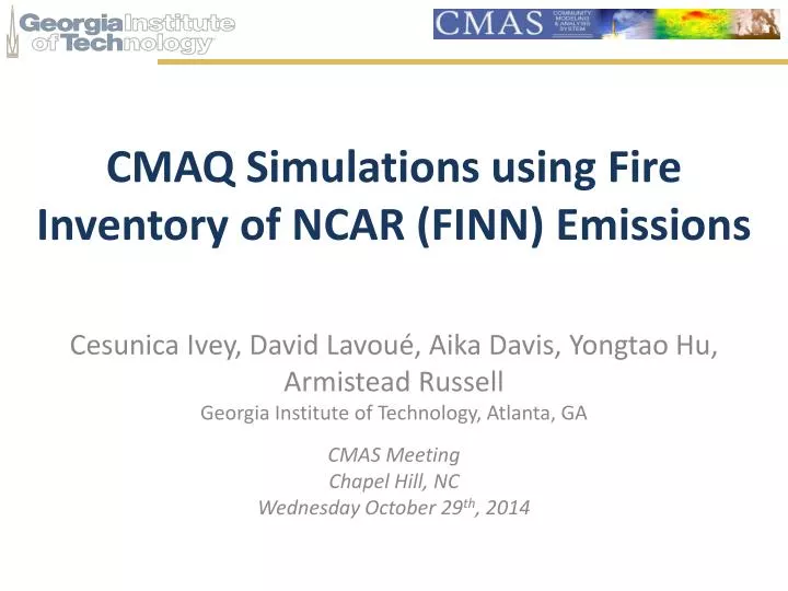 cmaq simulations using fire inventory of ncar finn emissions
