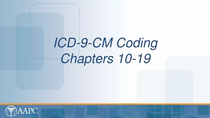 icd 9 cm coding chapters 10 19
