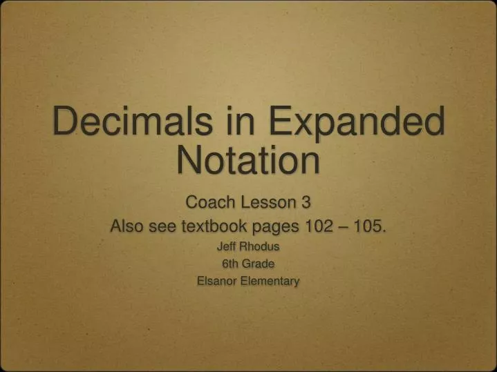 decimals in expanded notation