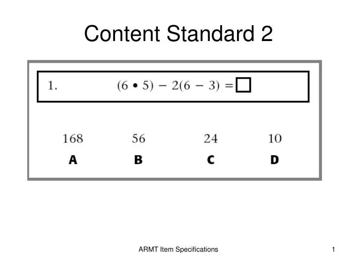 content standard 2