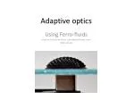 Adaptive optics - slide 1