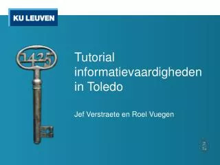 tutorial informatievaardigheden in toledo