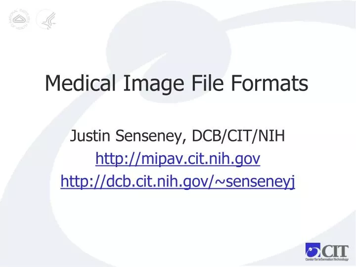 medical image file formats