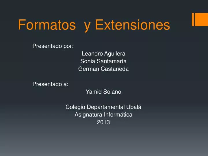 formatos y extensiones