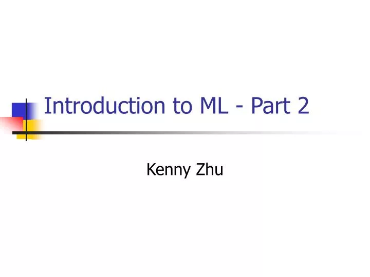 introduction to ml part 2