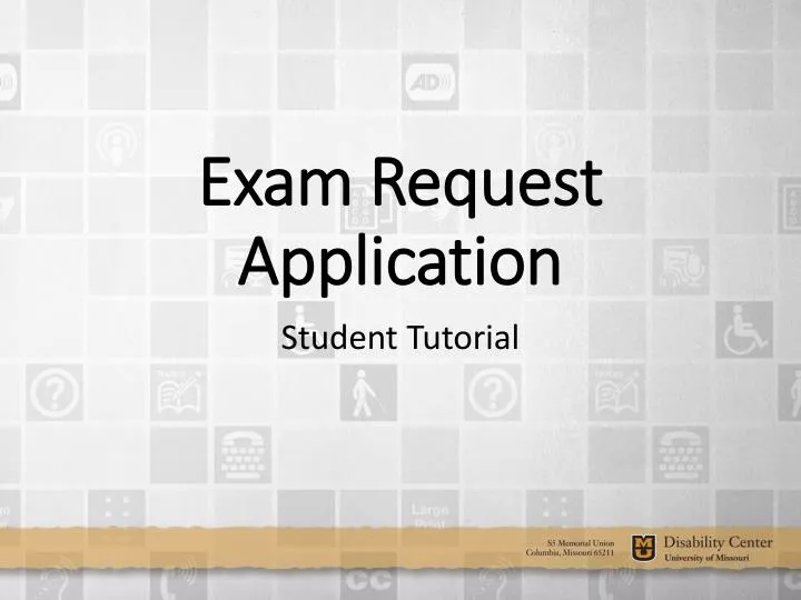 exam request application