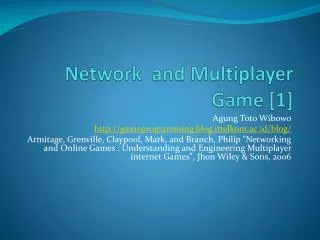 network and multiplayer game 1
