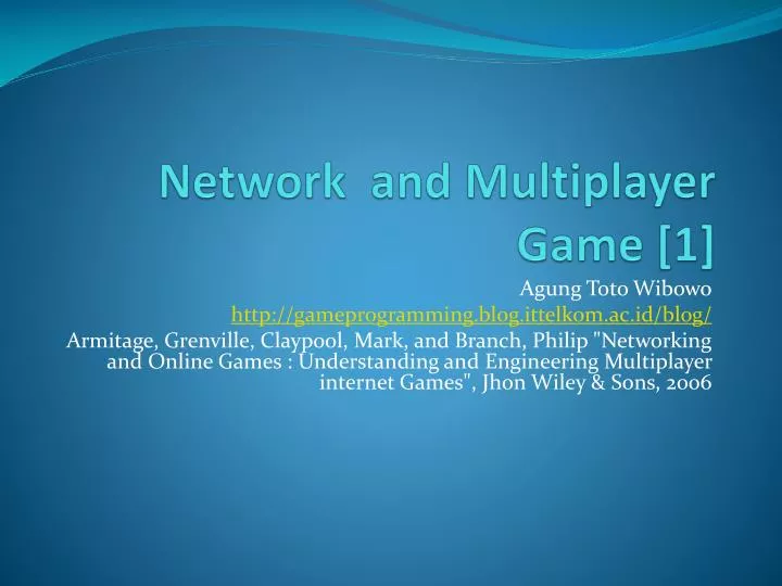 network and multiplayer game 1