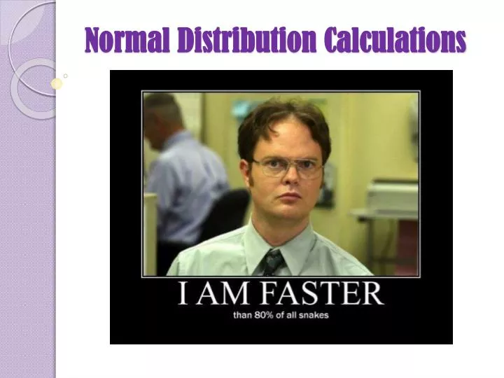 normal distribution calculations