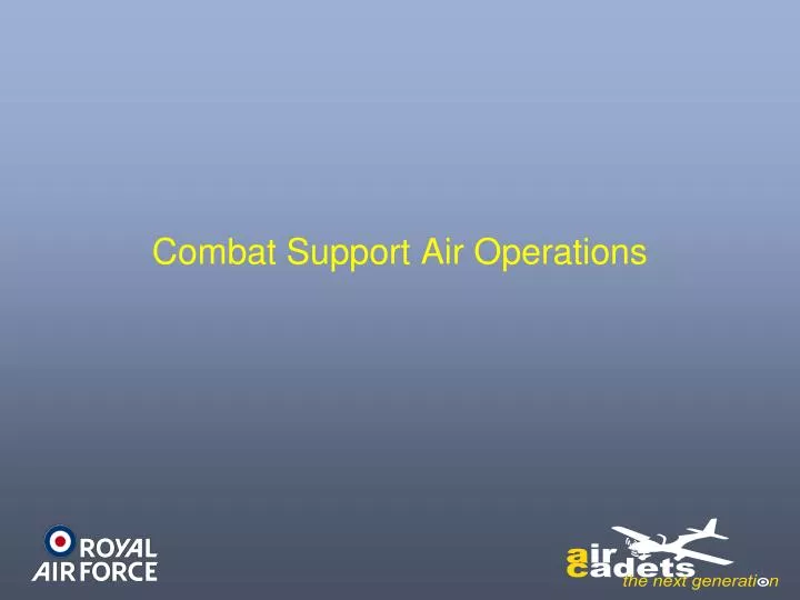 combat support air operations