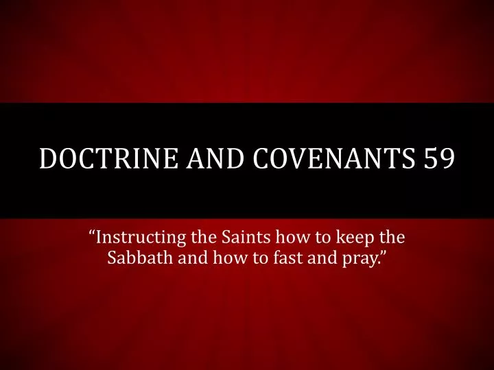 doctrine and covenants 59