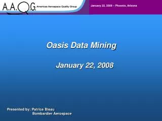 Oasis Data Mining
