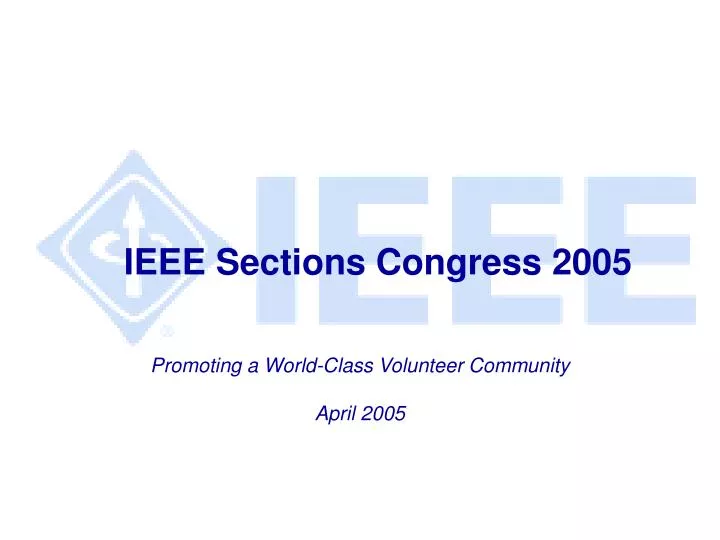 promoting a world class volunteer community april 2005