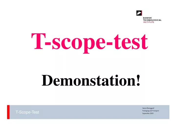t scope test