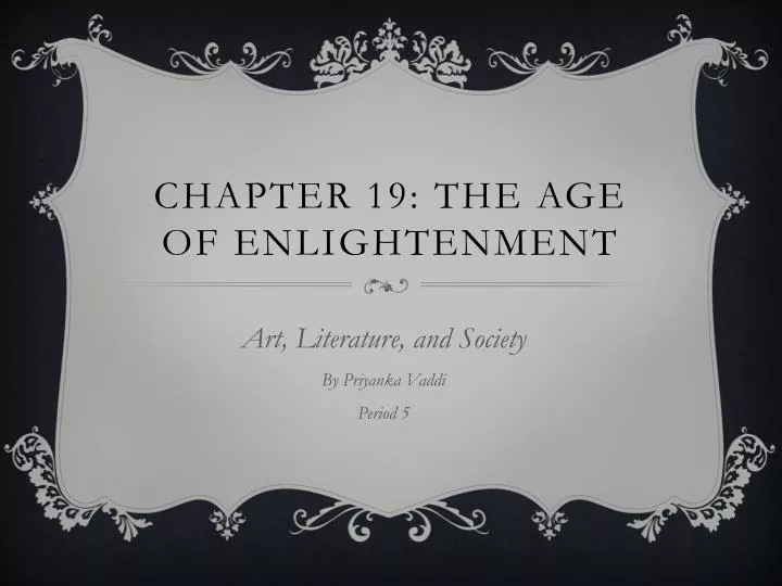 chapter 19 the age of enlightenment