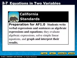 California 	 Standards