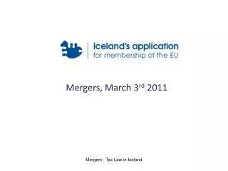 Mergers, March 3 rd 2011