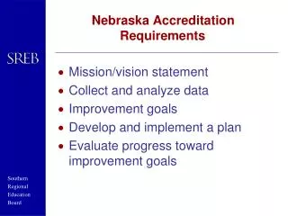Nebraska Accreditation Requirements