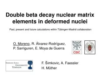 Double beta decay nuclear matrix elements in deformed nuclei
