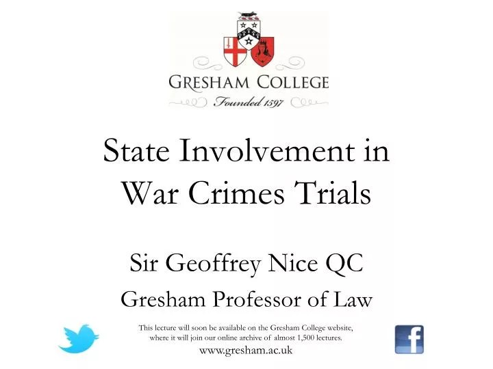 state involvement in war crimes trials