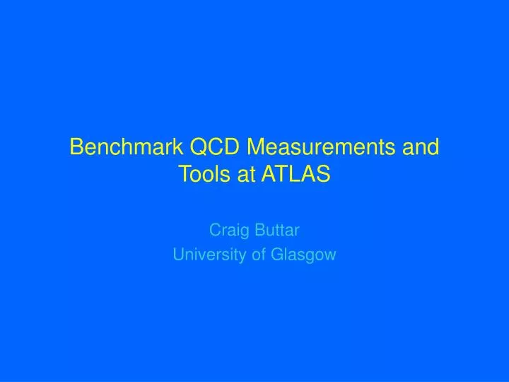 benchmark qcd measurements and tools at atlas