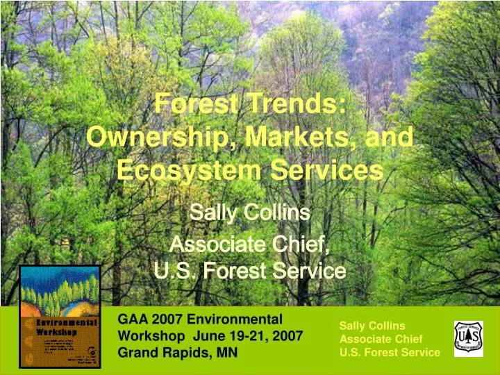 forest trends ownership markets and ecosystem services