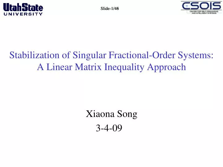 stabilization of singular fractional order systems a linear matrix inequality approach