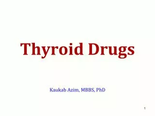 Thyroid Drugs