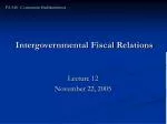 Intergovernmental Fiscal Relations - slide 1