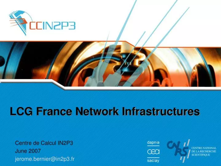 lcg france network infrastructures