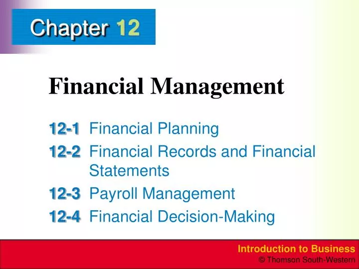 financial management