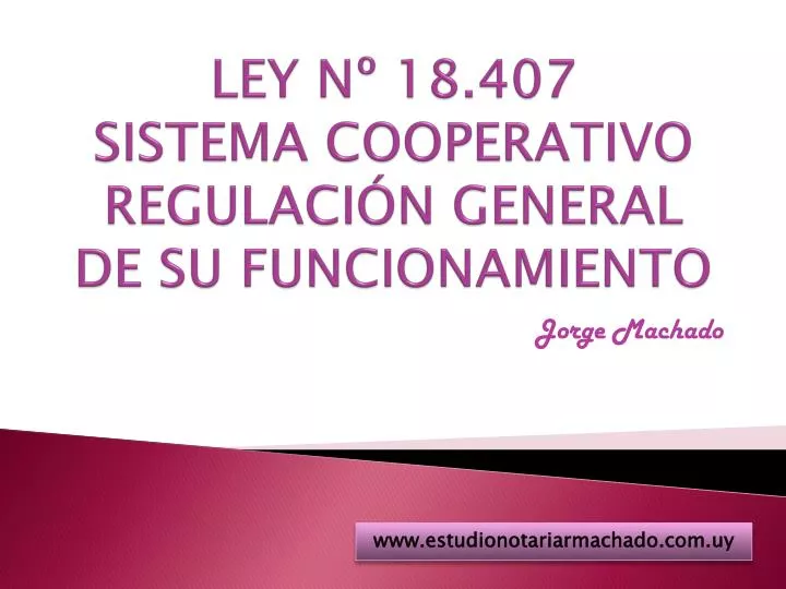 ley n 18 407 sistema cooperativo regulaci n general de su funcionamiento