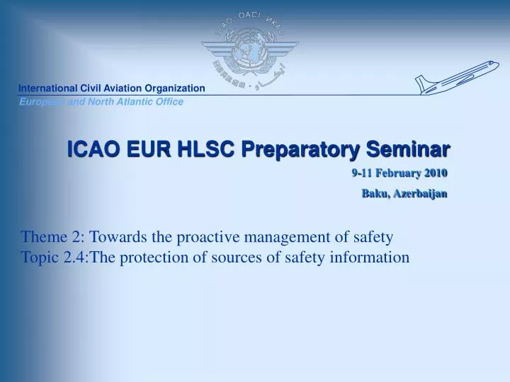 icao eur hlsc preparatory seminar