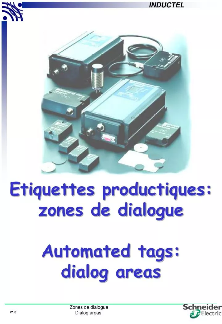 etiquettes productiques zones de dialogue automated tags dialog areas