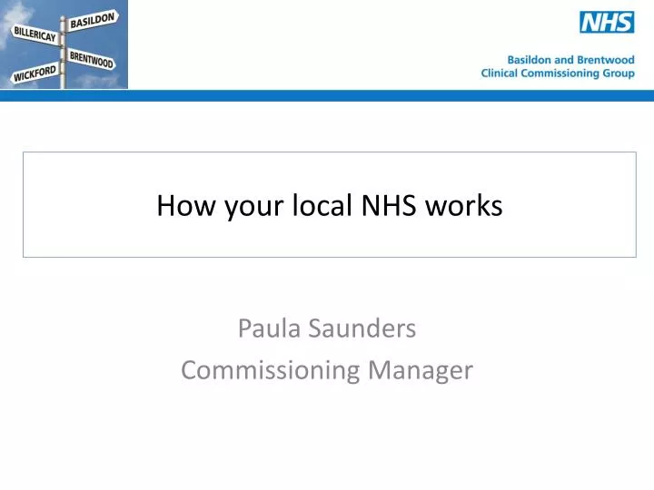 how your local nhs works