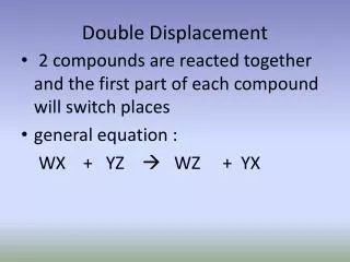 double displacement