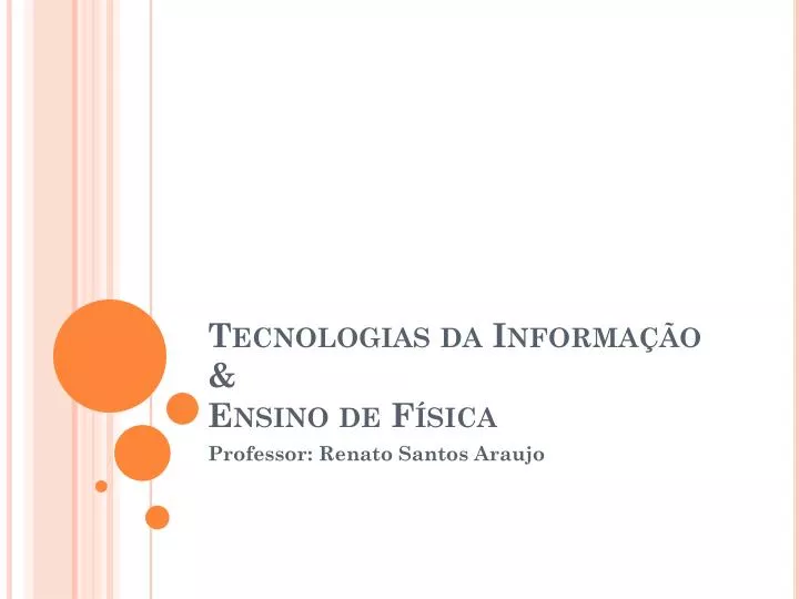 tecnologias da informa o ensino de f sica