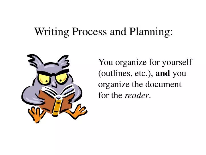writing process and planning
