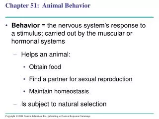 Chapter 51: Animal Behavior