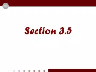 Section 3.5