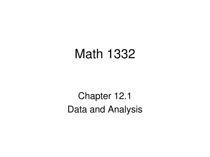 math 1332