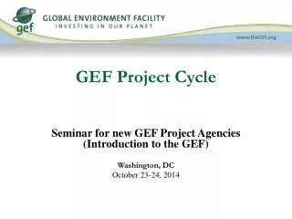 GEF Project Cycle