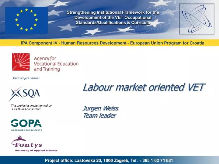 labour market oriented vet jurgen weiss team leader
