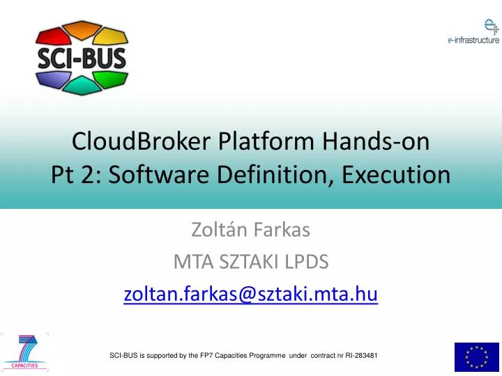 cloudbroker platform hands on pt 2 software definition execution