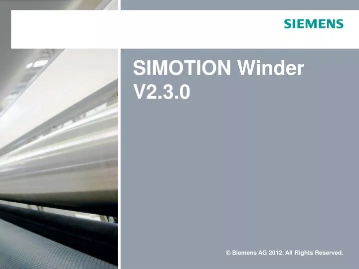 simotion winder v2 3 0