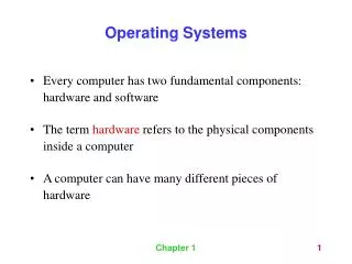 operating systems