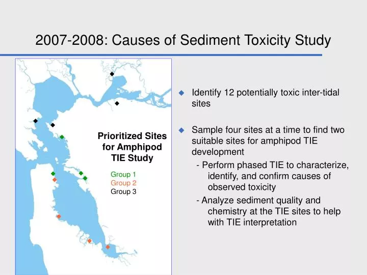 2007 2008 causes of sediment toxicity study