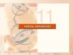 PARTIAL DERIVATIVES - slide 1