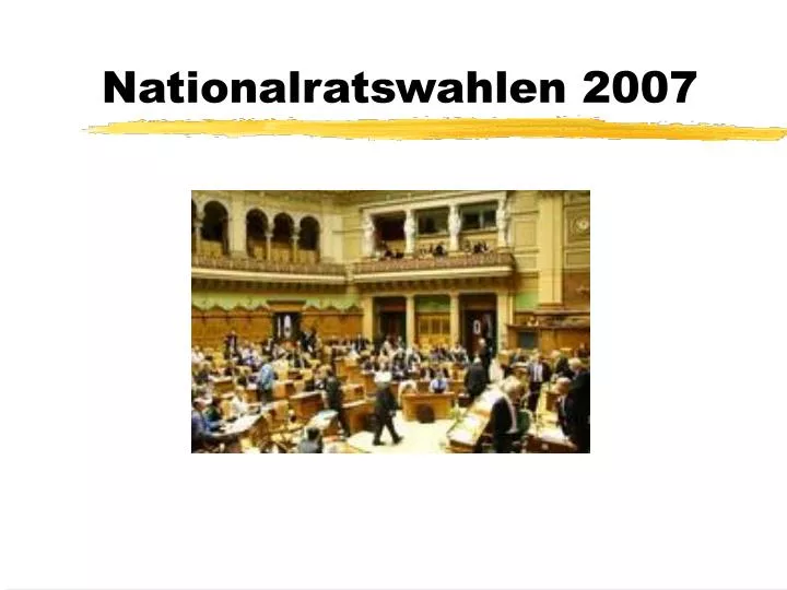nationalratswahlen 2007